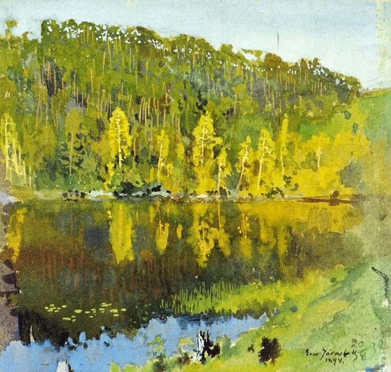 Eero Järnefelt - Metsälampi 1894, Finnish National Gallery, Helsinki